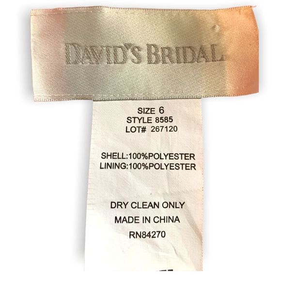 David”s Bridal Orange Satin Strapless Tea Length Prom Party Dress 6 - Picture 8 of 8